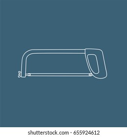 Saw icon, vector illustration design. Tools collection.