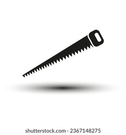 Saw icon. Vector illustration. EPS 10.