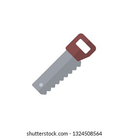 Saw Icon Vector Illustration in Flat Style for Any Purpose