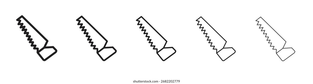Ilustración vectorial de icono de sierra aislada