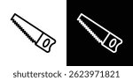Saw icon vector, illustration logo template in trendy style
