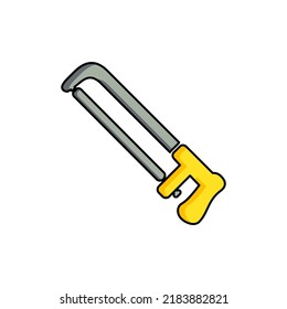 saw icon vector illustration logo template for many purpose. Isolated on white background. full color cartoon
