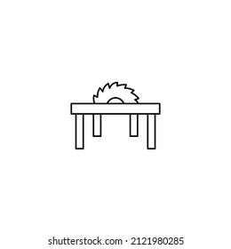 Saw icon Vector Illustration on the white background.
