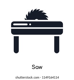 Saw icon vector isolated on white background for your web and mobile app design, Saw logo concept