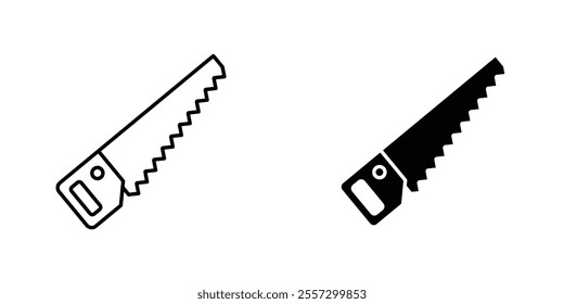 Saw Icon vector. liner and flat style icons set.