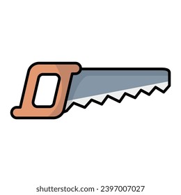 Saw icon vector on trendy design
