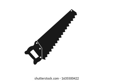 Saw icon vector on white background 