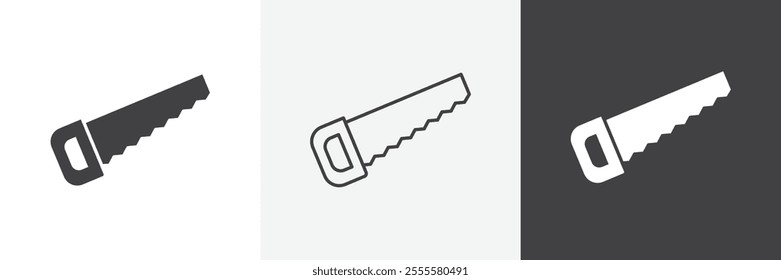 Saw icon vector set for ui designs
