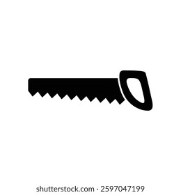 saw icon vector silhouette logo