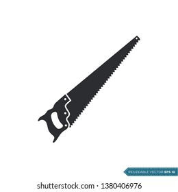 Saw Icon Vector Template illustration eps 10