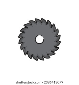 saw icon vector template illustration logo design