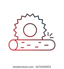 saw icon with white background vector stock illustration