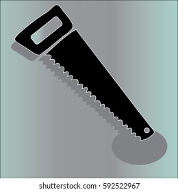 Saw icon.Hacksaw