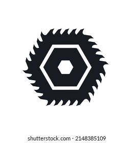 ilustración con forma hexagonal