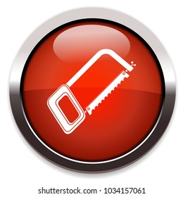 saw isolated vector icon