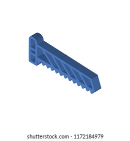 Saw isometric left top view 3D icon