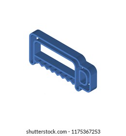Saw isometric left top view 3D icon