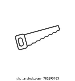 Saw line icon.