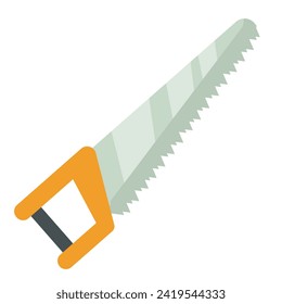 Saw line icon. Chainsaw, wood, tools, sawdust, firewood, woodcutter, stump, log, motor, sawmill, axe. Vector icon for business and advertising