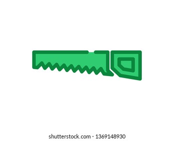 saw line icon. Element of saw icon for mobile concept and web apps. Thin filled line saw icon can be used for web and mobile - Vector