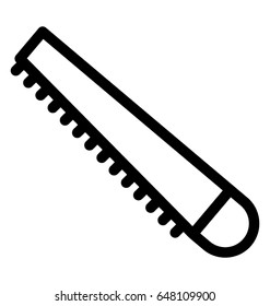 Saw Line Vector Icon