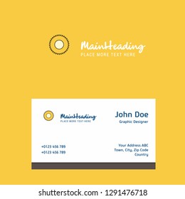Saw  logo Design with business card template. Elegant corporate identity. - Vector