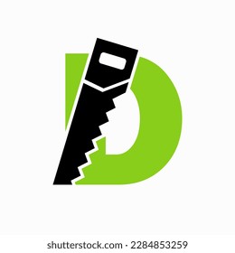 Saw Logo Design On D Letter