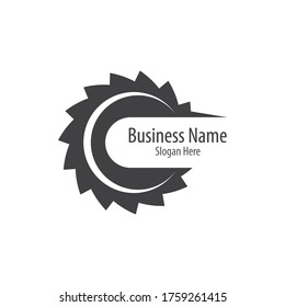 Saw logo vector icon illustration design
