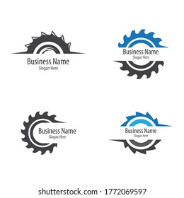 Saw logo vector icon illustration design