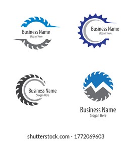 Saw Logo Vector Icon Illustration Design