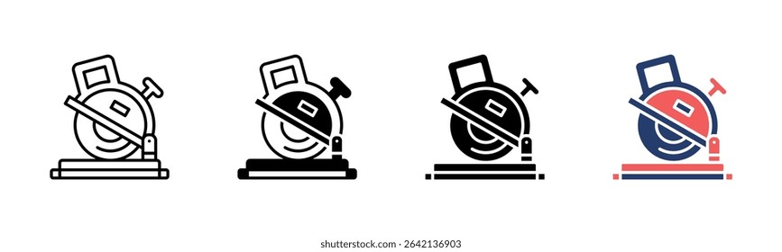 Saw Machine icon sheet multiple style collection