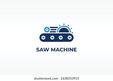 SAW MACHINE vector, icon or logo sign isolated symbol illustration