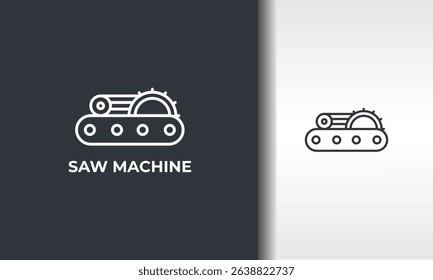 Saw Machine Vector, Icon Or Logo Sign Isolated Symbol Illustration