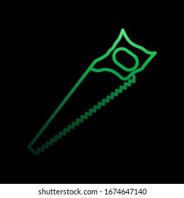 Saw nolan icon. Simple thin line, outline vector of construction tools icons for ui and ux, website or mobile application