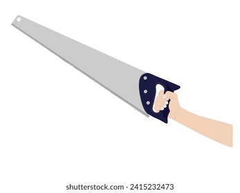 Saw on a white background.