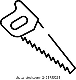 Saw outline icon vector illustration