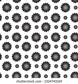 saw seamless pattern. Vector illustration isolated background 