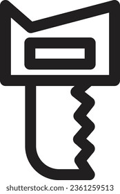 Saw Service Tool Outline Icon