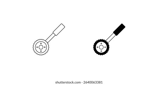 saw set icon with white background vector stock illustration