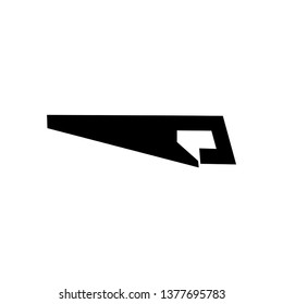Saw sign icon - vector