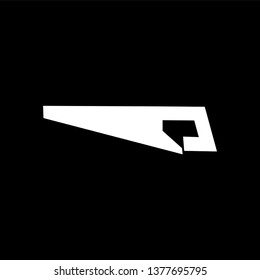 Saw sign icon - vector