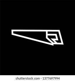 Saw sign icon - vector