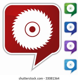 Saw speech bubble
