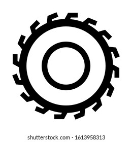 saw table icon isolated sign symbol vector illustration - high quality black style vector icons

