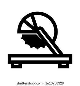 saw table icon isolated sign symbol vector illustration - high quality black style vector icons
