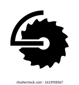 saw table icon isolated sign symbol vector illustration - high quality black style vector icons
