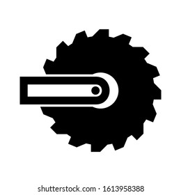 saw table icon isolated sign symbol vector illustration - high quality black style vector icons
