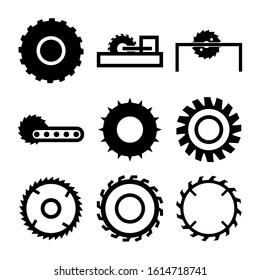 saw table icon isolated sign symbol vector illustration - Collection of high quality black style vector icons
