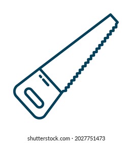 saw tool icon on white background