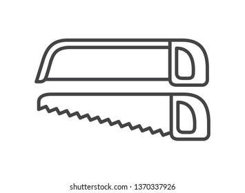 saw tool isolated icon